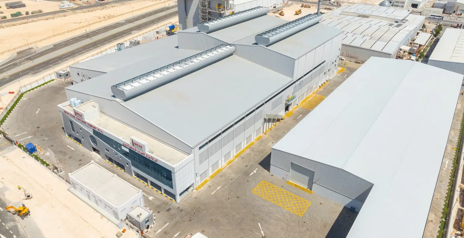 Constructed glass manufacturing facility