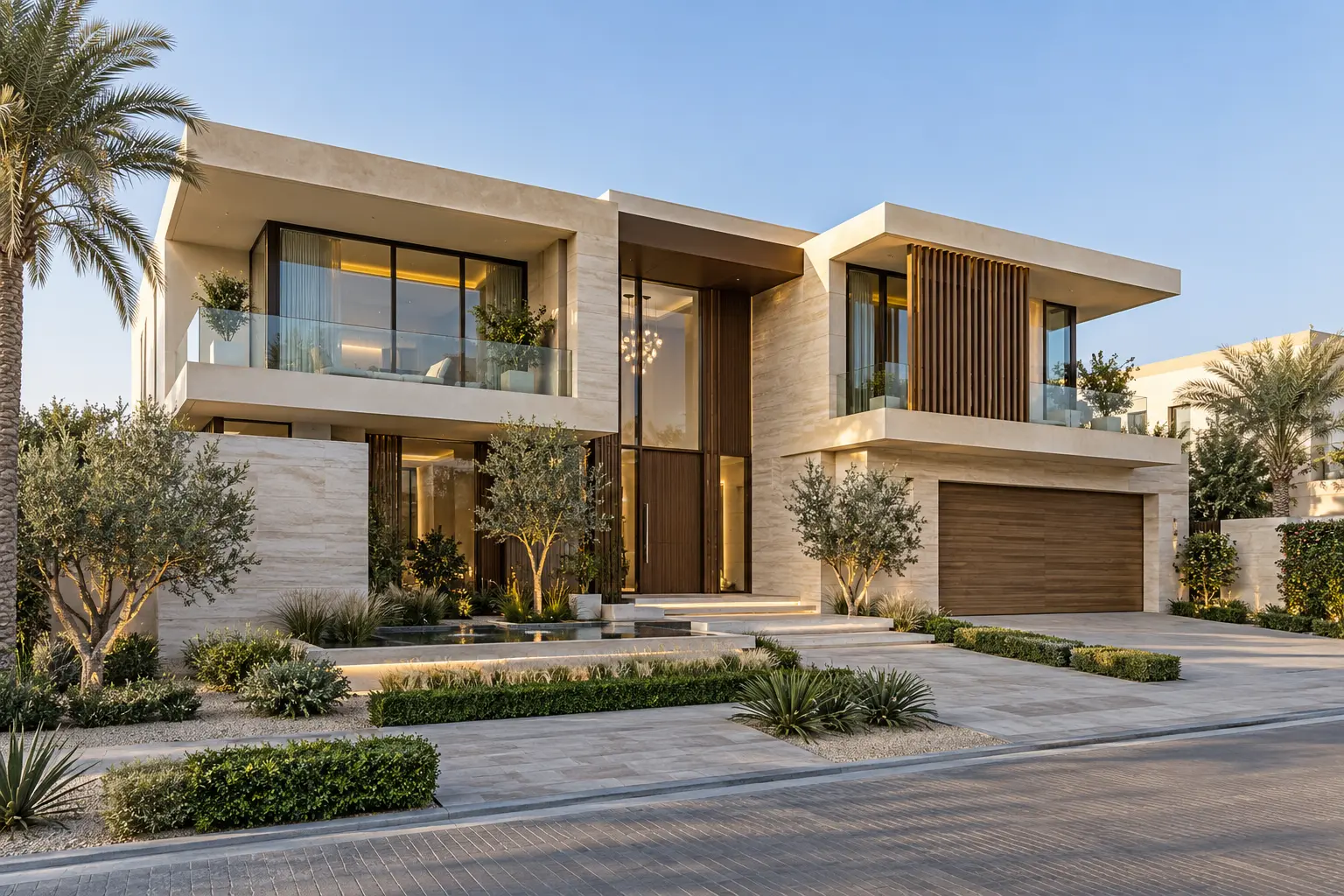 Representative view of a contemporary luxury villa in the UAE